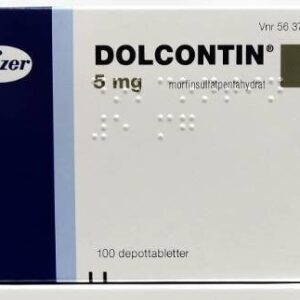 Dolcontin, depottablett 5 mg, 100 styck